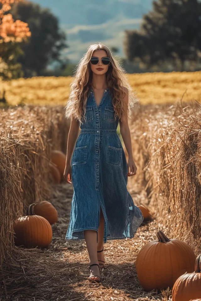 Playful Denim Dresses for Fall Farm Festivals: The Perfect Blend of Comfort and Charm