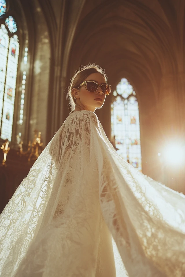 Elegant Cape Dresses for Cathedral Weddings: Timeless Sophistication Meets Modern Glamour