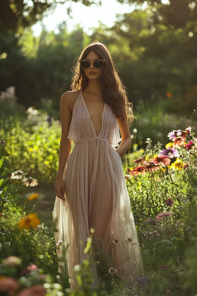 Sheer Maxi Dresses for Summer Layering