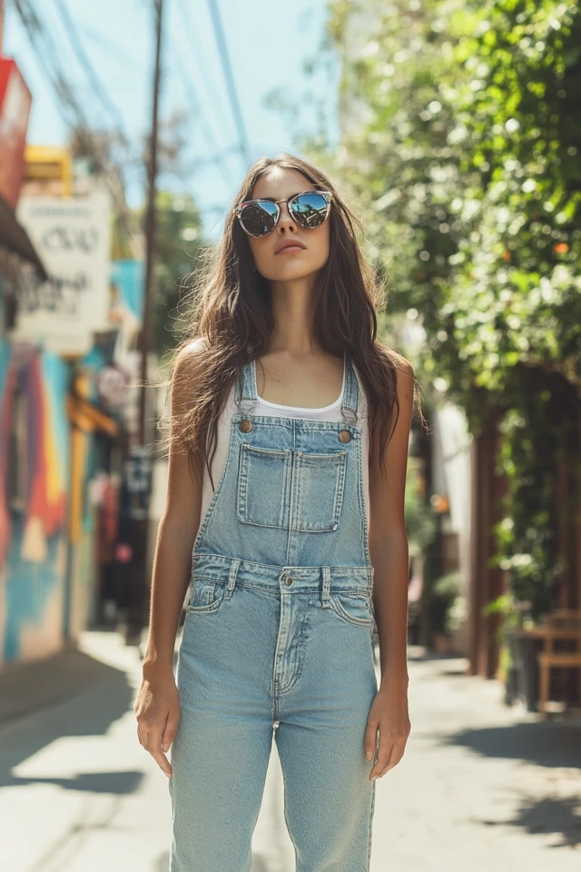 Relaxed Denim Overalls for Summer Street Style