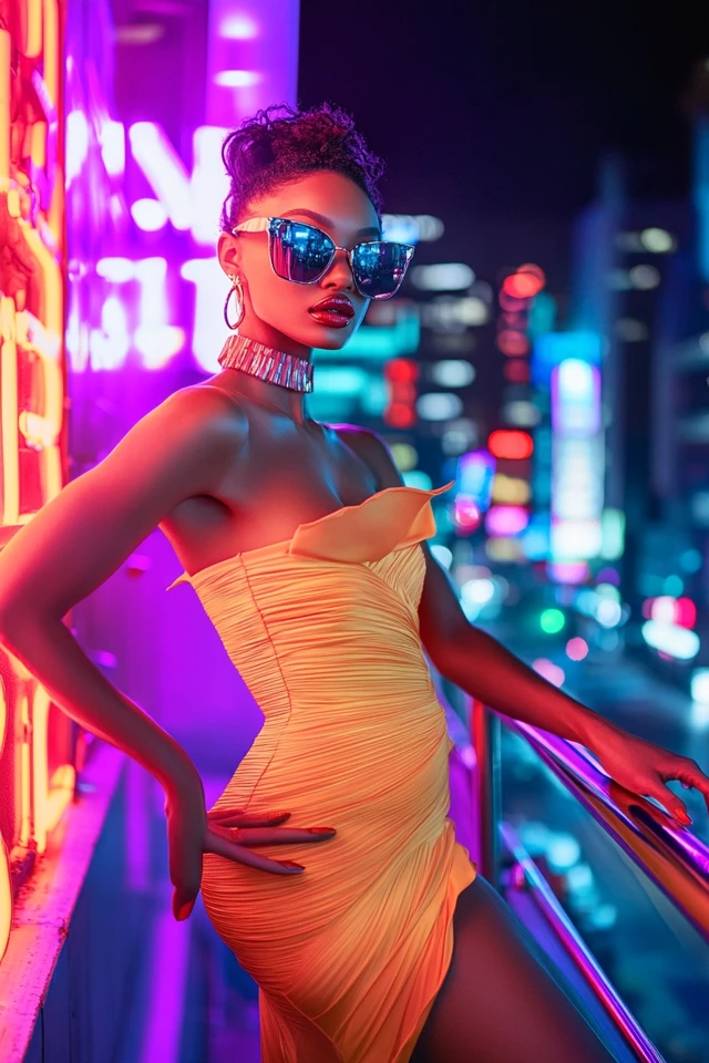 Bold Girls’ Night Out Dresses with Neon Hues: Stand Out and Shine All Night