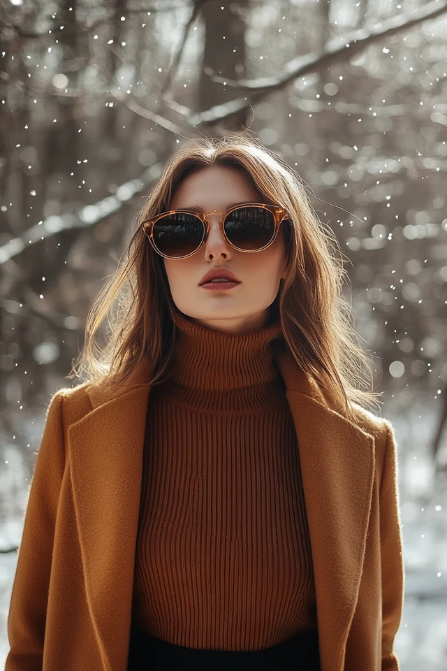 Warm Turtleneck Tops for Icy Winter Weather