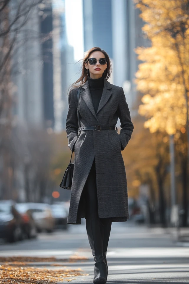 Layered Long Coats for Windy City Walks