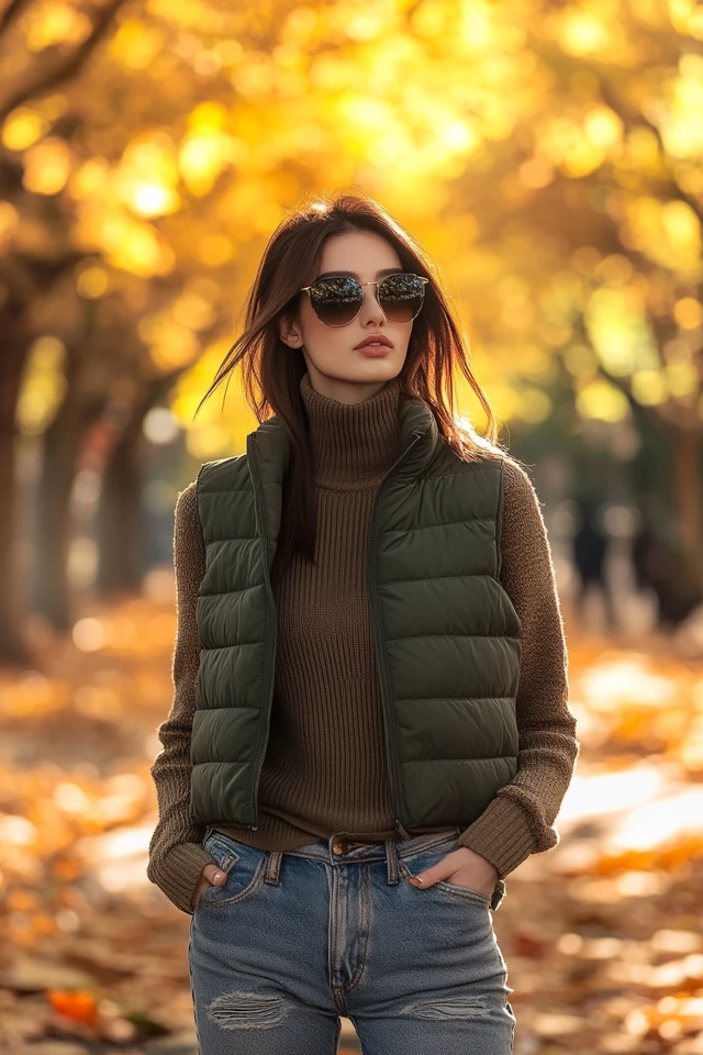 Layered Gilets for Breezy Fall Weather
