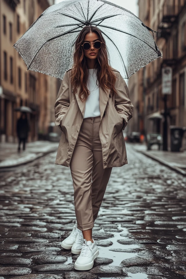 Rainproof High-Tops for Stylish Wet Day Outfits