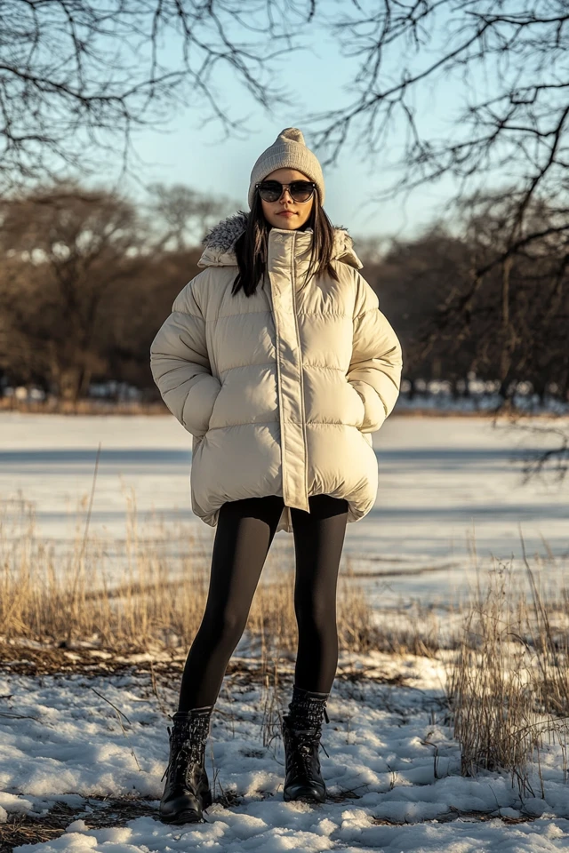Oversized Puffers for Windy Outdoor Winter Adventures